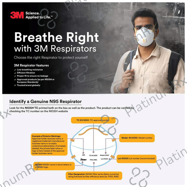 3M N95 8210 Particulate Respirator Mask