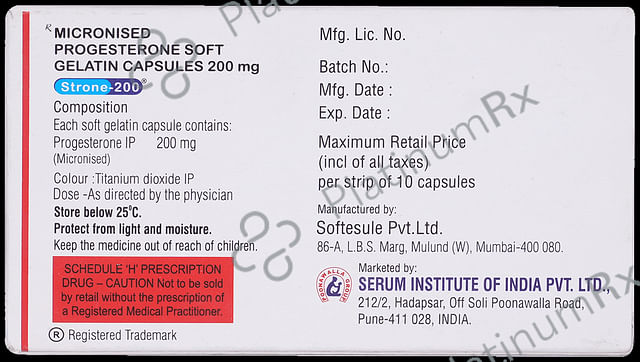 Strone 200mg Capsule 10s