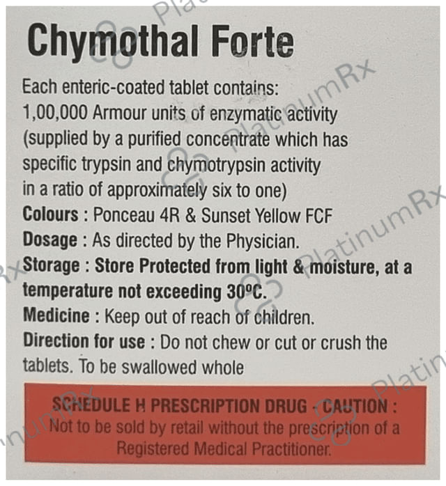 Chymothal Forte Tablet