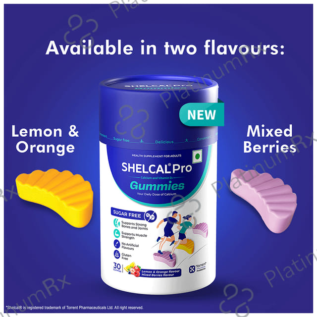 Shelcal Pro Calcium & Vitamin D3 Gummy 30s
