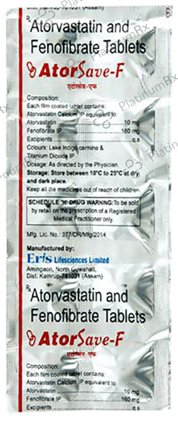 Atorsave F 10/160mg Tablet 10s