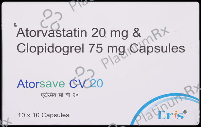 Atorsave CV 20/75mg Capsule 10s
