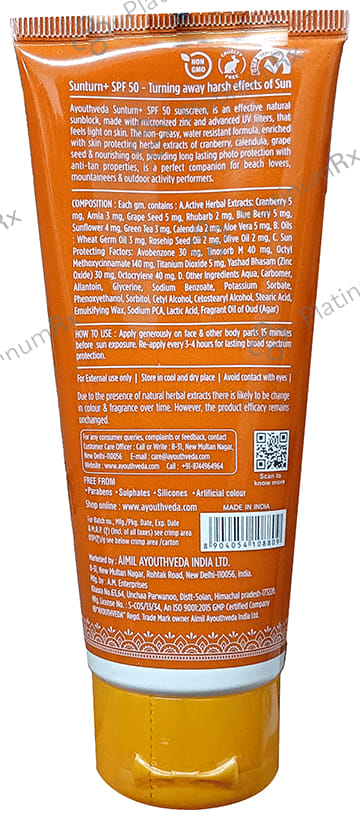 Ayouth Veda Sun Turn + SPF 50 Cream 100ml