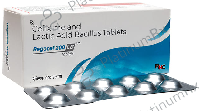Regocef 200mg LB Tablet 10s
