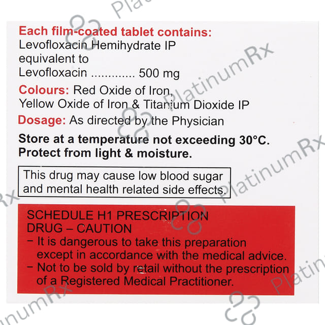 Levoquin 500mg Tablet 5s