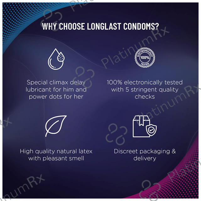 KamaSutra Pleasure Series Longlast Condom 12s