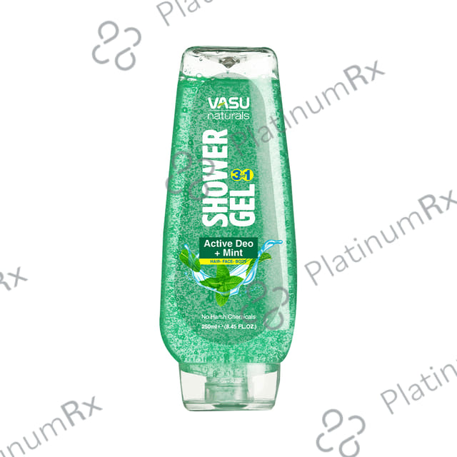 Vasu 3in1 Shower Body Wash Active Deo+Mint