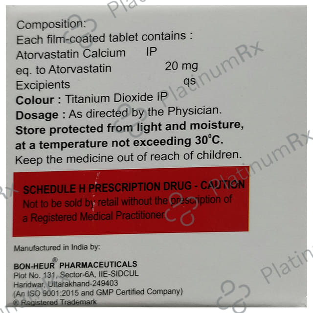 Atorcaid 20mg Tablet 10s