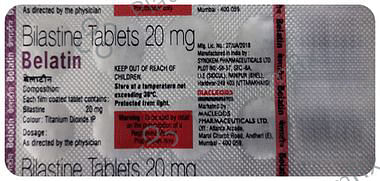 Belatin 20mg Tablet