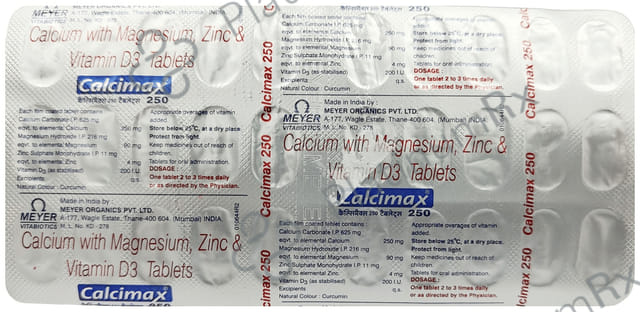 Calcimax 250 Tablet 30s