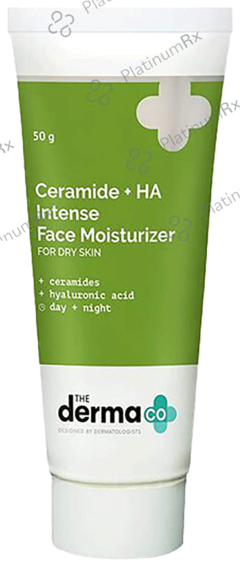 The Derma Co Ceramide+HA (Hyaluronic Acid) Intense Face Moisturizer - For Dry Skin