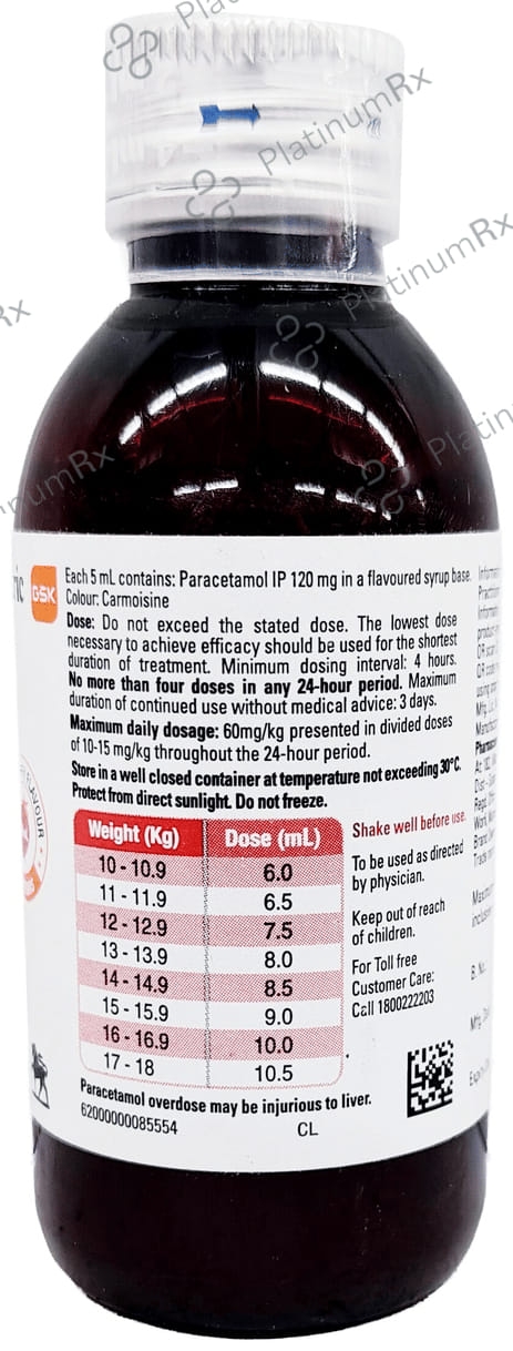 Calpol 120mg Strawberry Suspension 60ml