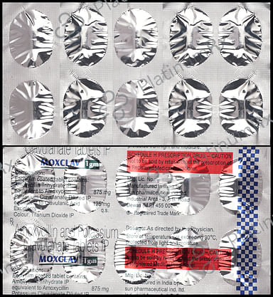 Moxclav 1gm 875/125mg Tablet 10s