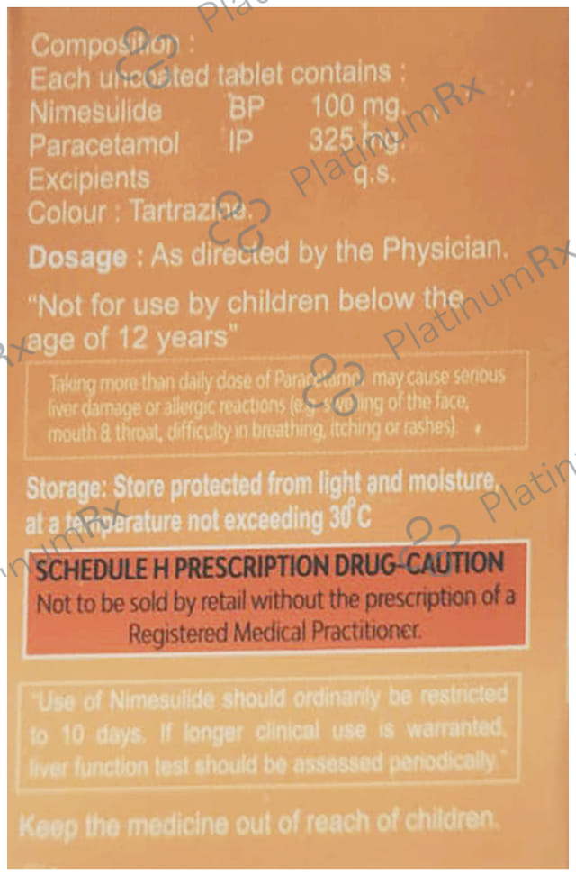 Ruthflam P 100/325mg Tablet 10s
