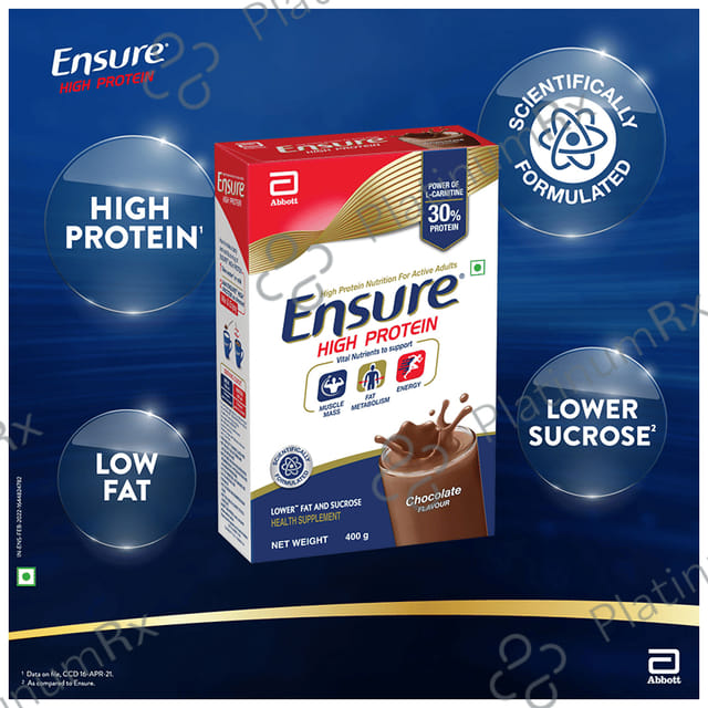 Ensure High Protein Powder Chocolate Flavour 400gm