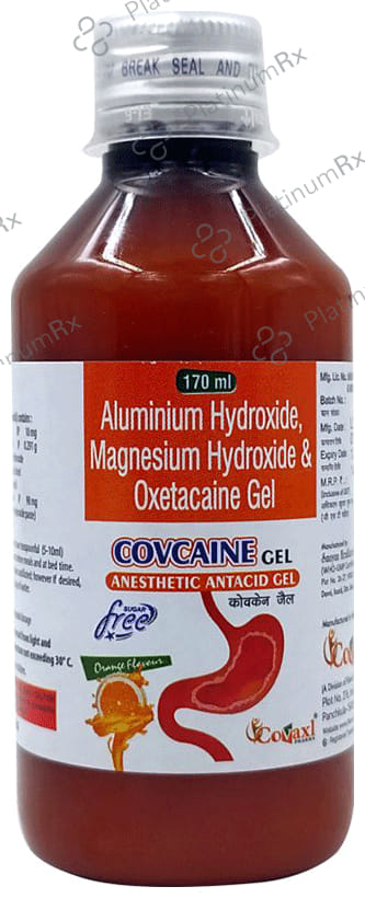 Covcaine Oral Gel Orange Sugar Free