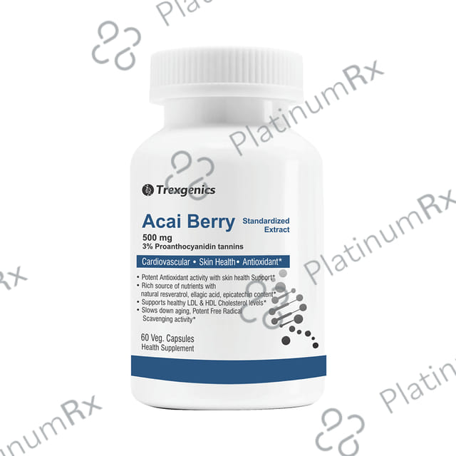 Trexgenics Acai Berry 500mg Veg. Capsules