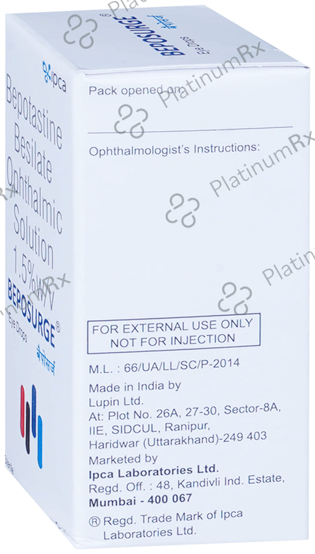 Beposurge 1.5% Eye Solution 5ml