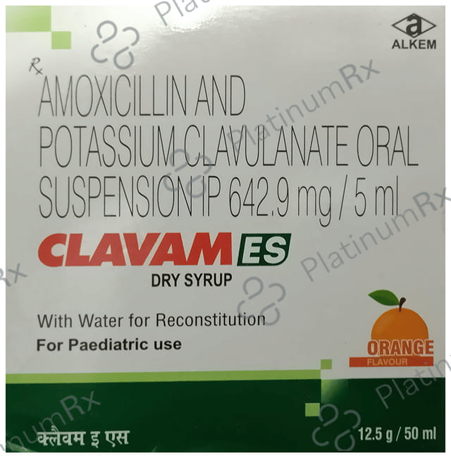 Clavam ES Orange 600/42.9mg Oral Suspension 50ml