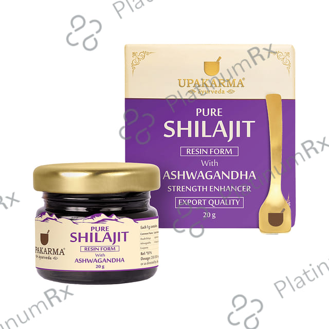 Upakarma Ayurveda Pure Shilajit Resin Form with Ashwagandha 20gm