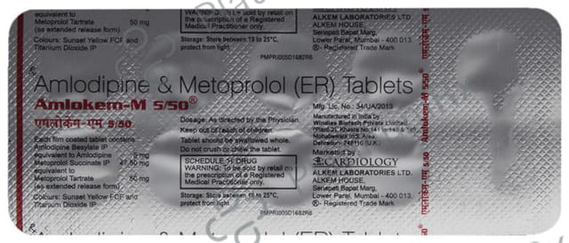 Amlokem M 5/50mg Tablet 10s