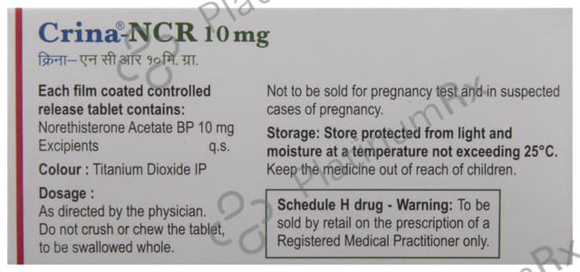Crina N CR 10mg Tablet 10s