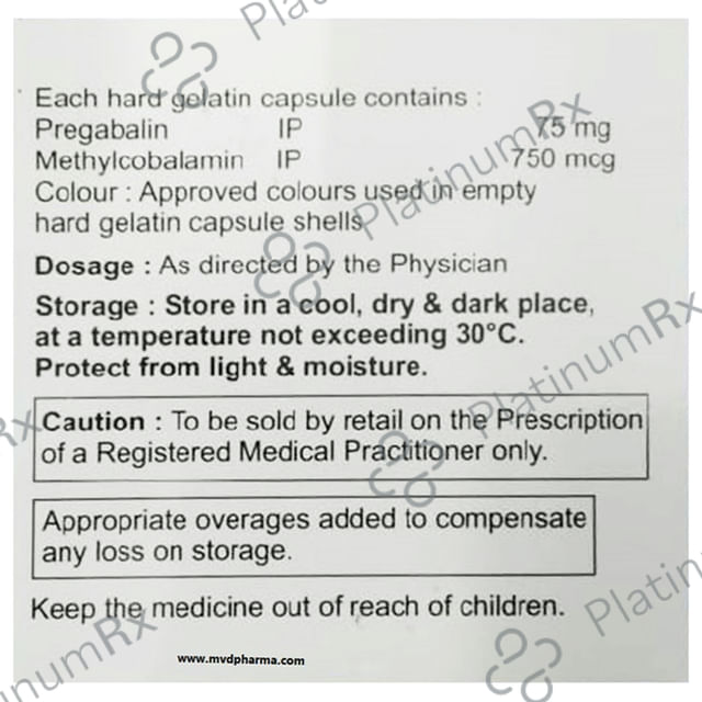 Odyna P 750mcg/75mg Capsule