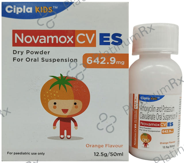 Novamox CV ES 600/42.9mg Oral Suspension Orange 50ml