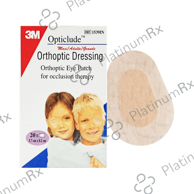 3M Opticlude Orthoptic Dressing Eye Patch for Occlusion Therapy Patch 5.7cm x 8.2cm Adult