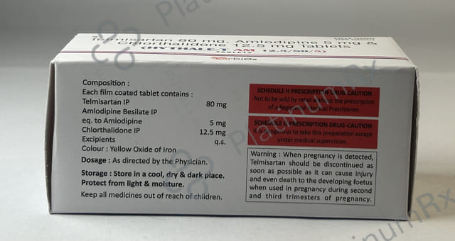 Hythale T AM 12.5/80/5mg Tablet 10s