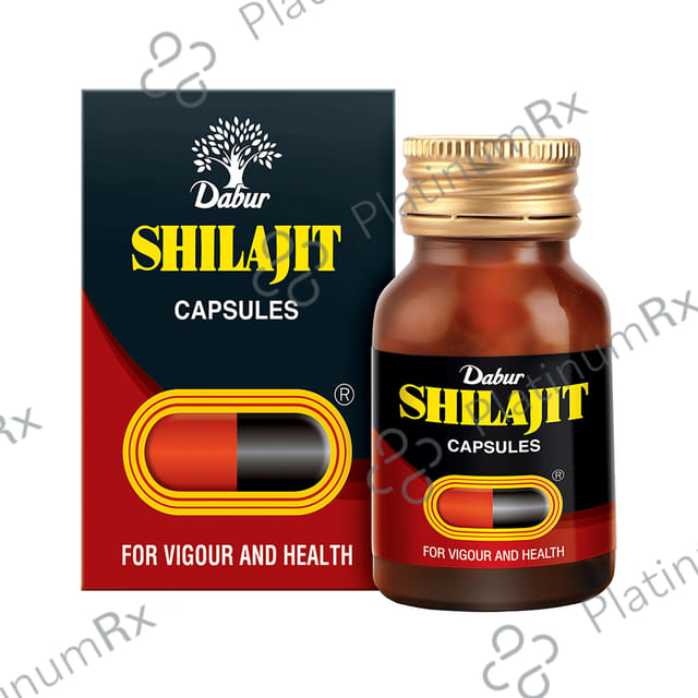 Dabur Shilajit Ayurvedics For Immunity, Vigour, Strength, Stamina & Power Capsule 30s
