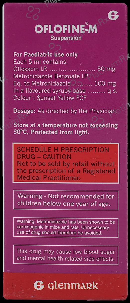 Oflofine M 100/50mg Oral Suspension Tangy Orange 60ml