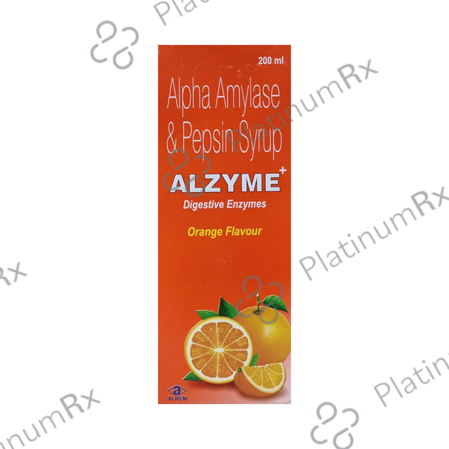 Alzyme + Orange Syrup 200ml