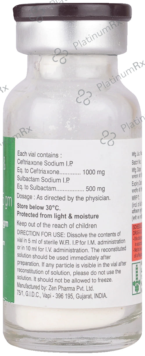 Lupitrix S 1000mg/500mg Injection