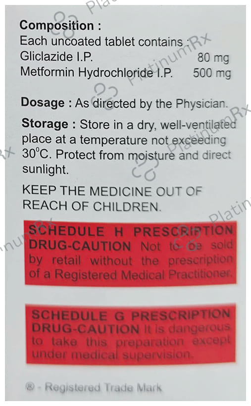 Gefor 80/500mg Tablet 10s