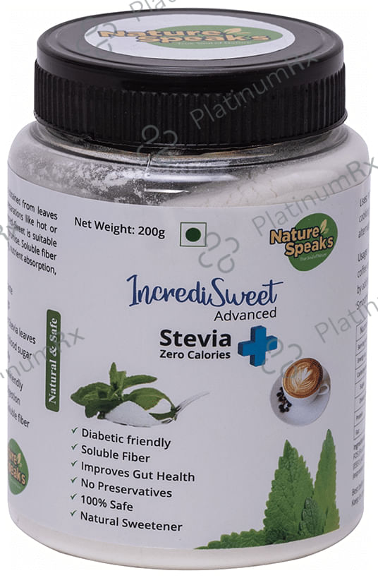 Nature Speaks Incredi Sweet Advanced Stevia Plus Zero Calories 200 gm