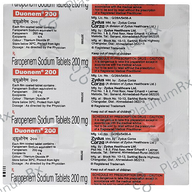 Duonem 200mg Tablet 6s