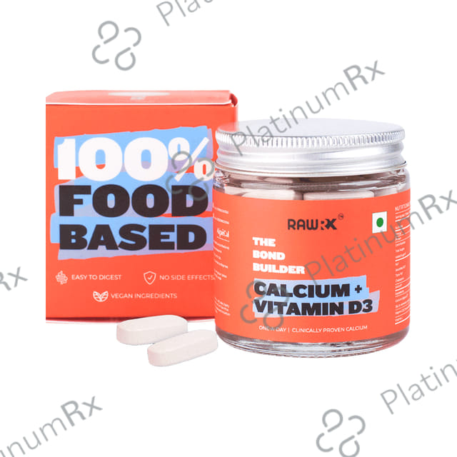 RawRX Algae Calcium and Vitamin D3 Tablet 30s