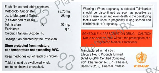 Telink Beta 25 Tablet ER 10s