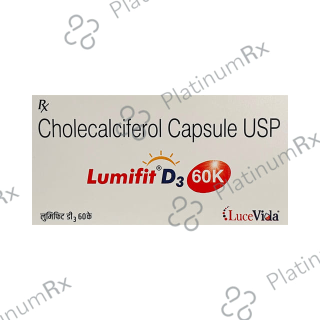 Lumifit D3 60K Capsule Soft Gelatin Capsule
