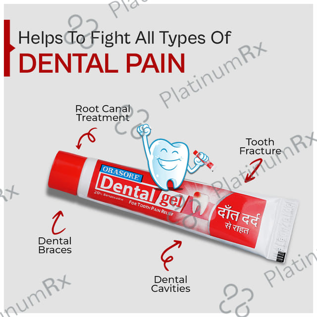 Orasore 20% Dental Gel 10gm