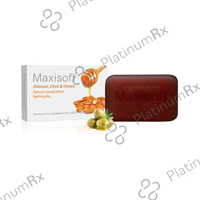Maxisoft Almond, Olive & Honey Natural Handcrafted Bathing Bar 75gm
