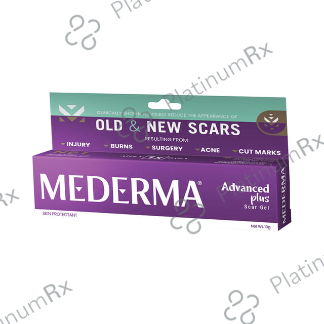 New Mederma Advanced Plus Scar Gel 10gm