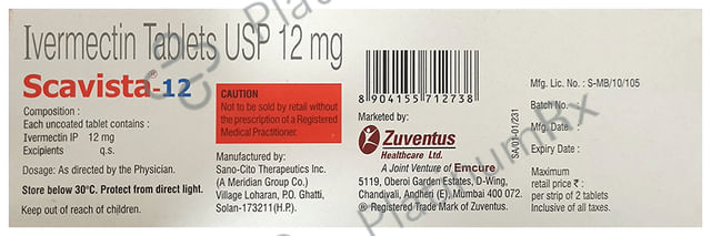Scavista 12 Tablet 2 tablets