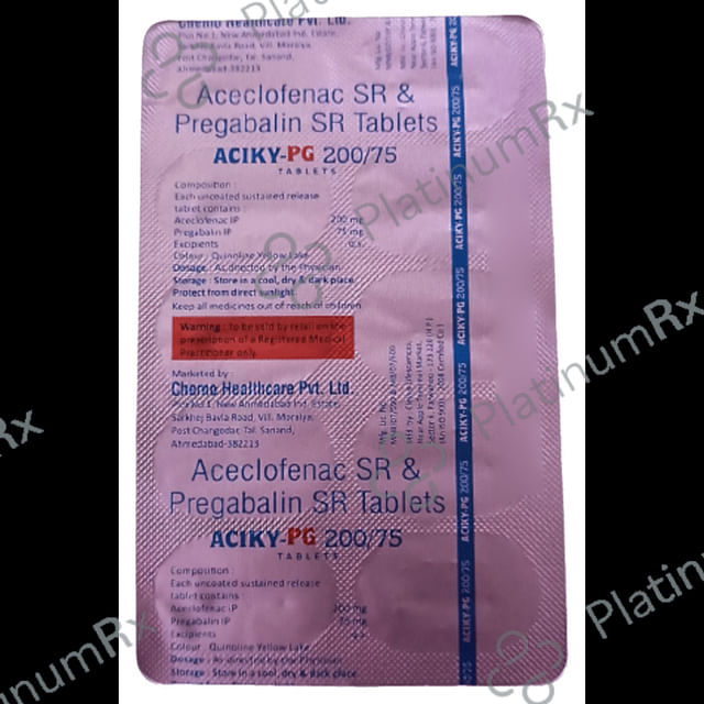 Aciky PG 200/75mg Tablet SR 10s
