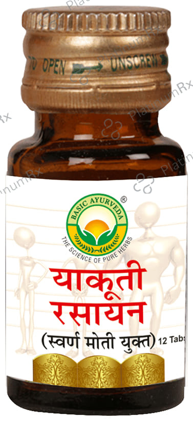 Basic Ayurveda Yakuti Rasayan (with Gold & Pearl) 12 tablets