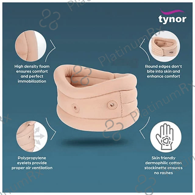 Tynor B 02 Soft Cervical Collar with Support XL 1s