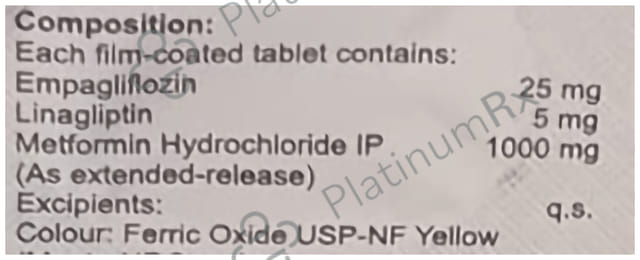 Empatrol LM 25/5/1000mg Tablet 10s
