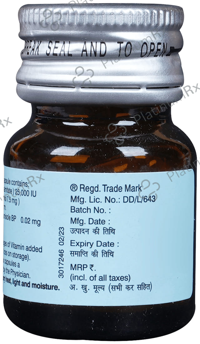 Aquasol A 25000IU Capsule 30s