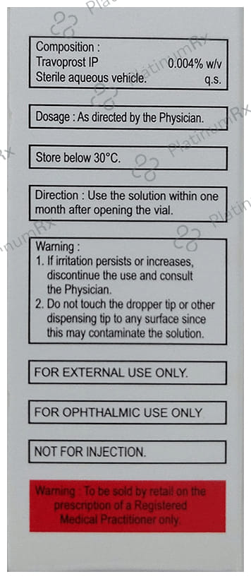 Tovaxo 0.004% BAK Free Eye Drop 3ml